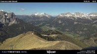 Archived image Webcam Fassatal Buffaure towards Vigo di Fassa 09:00
