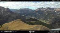 Archived image Webcam Fassatal Buffaure towards Vigo di Fassa 11:00
