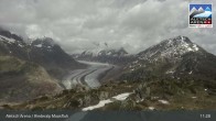 Archiv Foto Webcam View Riederalp Moosfluh 10:00