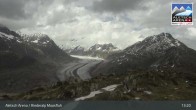 Archiv Foto Webcam View Riederalp Moosfluh 12:00