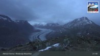 Archiv Foto Webcam View Riederalp Moosfluh 02:00