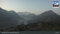 Archiv Foto Webcam View Riederalp Moosfluh 02:00