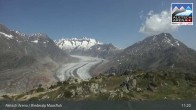 Archiv Foto Webcam View Riederalp Moosfluh 10:00