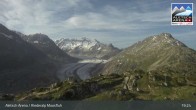 Archiv Foto Webcam View Riederalp Moosfluh 18:00