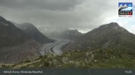 Archiv Foto Webcam View Riederalp Moosfluh 14:00