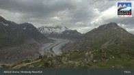 Archived image Webcam Riederalp Moosfluh 18:00