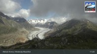 Archiv Foto Webcam View Riederalp Moosfluh 10:00
