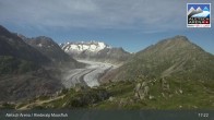 Archiv Foto Webcam View Riederalp Moosfluh 16:00