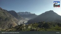 Archiv Foto Webcam View Riederalp Moosfluh 07:00