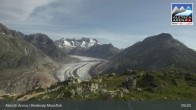 Archiv Foto Webcam View Riederalp Moosfluh 08:00