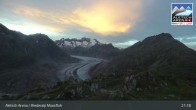 Archiv Foto Webcam View Riederalp Moosfluh 02:00