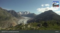 Archiv Foto Webcam View Riederalp Moosfluh 08:00