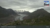Archived image Webcam Riederalp Moosfluh 18:00