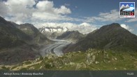 Archiv Foto Webcam View Riederalp Moosfluh 14:00