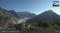 Archiv Foto Webcam View Riederalp Moosfluh 07:00