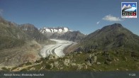 Archiv Foto Webcam View Riederalp Moosfluh 10:00