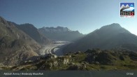 Archiv Foto Webcam View Riederalp Moosfluh 07:00