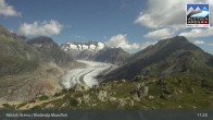 Archiv Foto Webcam View Riederalp Moosfluh 10:00