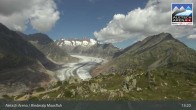 Archiv Foto Webcam View Riederalp Moosfluh 12:00