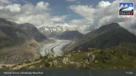 Archiv Foto Webcam View Riederalp Moosfluh 10:00