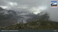 Archiv Foto Webcam View Riederalp Moosfluh 12:00