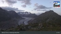 Archiv Foto Webcam View Riederalp Moosfluh 02:00