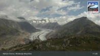 Archiv Foto Webcam View Riederalp Moosfluh 10:00