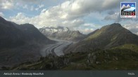 Archiv Foto Webcam View Riederalp Moosfluh 18:00