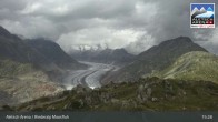 Archiv Foto Webcam View Riederalp Moosfluh 14:00