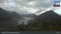 Archiv Foto Webcam View Riederalp Moosfluh 18:00