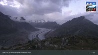 Archiv Foto Webcam View Riederalp Moosfluh 20:00