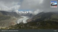 Archiv Foto Webcam View Riederalp Moosfluh 10:00