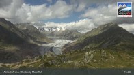 Archiv Foto Webcam View Riederalp Moosfluh 14:00