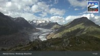 Archiv Foto Webcam View Riederalp Moosfluh 16:00