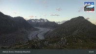 Archiv Foto Webcam View Riederalp Moosfluh 02:00