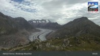 Archiv Foto Webcam View Riederalp Moosfluh 08:00