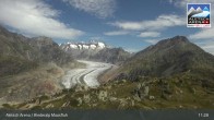 Archiv Foto Webcam View Riederalp Moosfluh 10:00