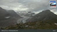 Archiv Foto Webcam View Riederalp Moosfluh 18:00