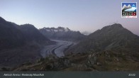 Archiv Foto Webcam View Riederalp Moosfluh 04:00