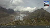 Archiv Foto Webcam View Riederalp Moosfluh 12:00
