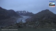 Archiv Foto Webcam View Riederalp Moosfluh 02:00