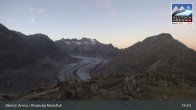 Archiv Foto Webcam View Riederalp Moosfluh 04:00