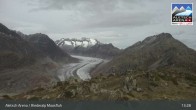 Archiv Foto Webcam View Riederalp Moosfluh 12:00