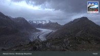 Archiv Foto Webcam View Riederalp Moosfluh 18:00