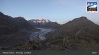 Archiv Foto Webcam View Riederalp Moosfluh 18:00