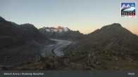 Archiv Foto Webcam View Riederalp Moosfluh 18:00