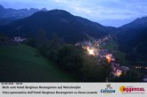 Archived image Webcam Welschnofen: Hotel Berghaus Rosengarten 05:00