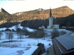 Archiv Foto Webcam Kreuth: Kirche und Freibad 07:00