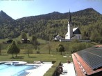 Archiv Foto Webcam Kreuth: Kirche und Freibad 13:00