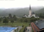Archiv Foto Webcam Kreuth: Kirche und Freibad 15:00